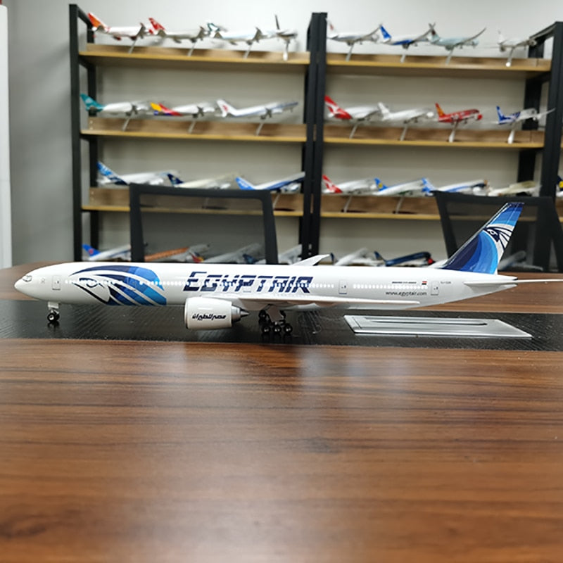 Egypt Air Boeing 777 Airplane Model (1/157 Scale)