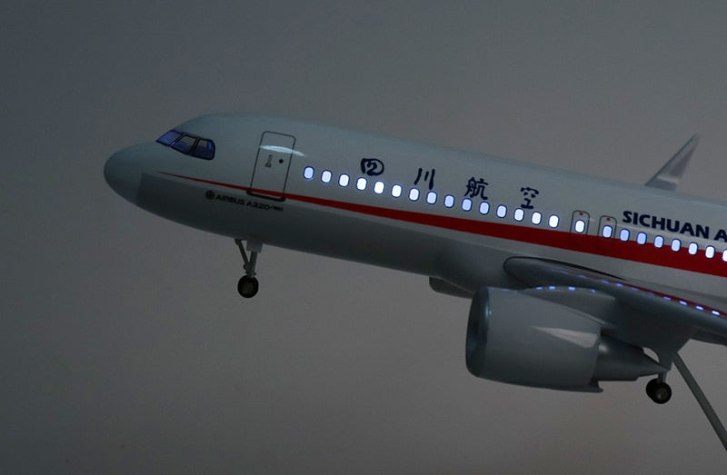 Sichuan Airlines Airbus A320Neo Airplane Model (47CM)