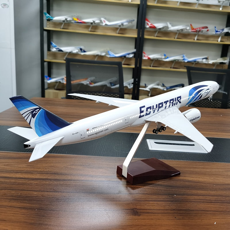 Egypt Air Boeing 777 Airplane Model (1/157 Scale)