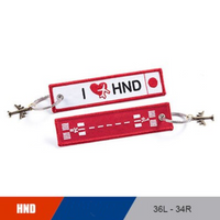 Thumbnail for Tokyo Haneda (HND) & Runway Designed Key Chain