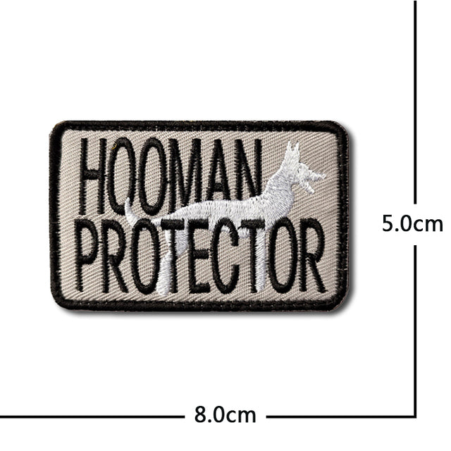 HOOMAN PROTECTOR Designed Embroidery Patch