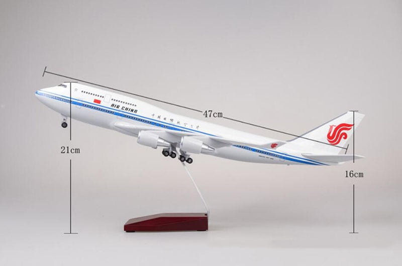 AIR CHINA 航空機モデル 1/160 スケール Air China Boeing 747 Airplane Model (1/160 Scale - 47CM