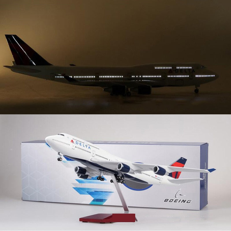 Delta Boeing 747 Airplane Model (1/160 Scale - 47CM)