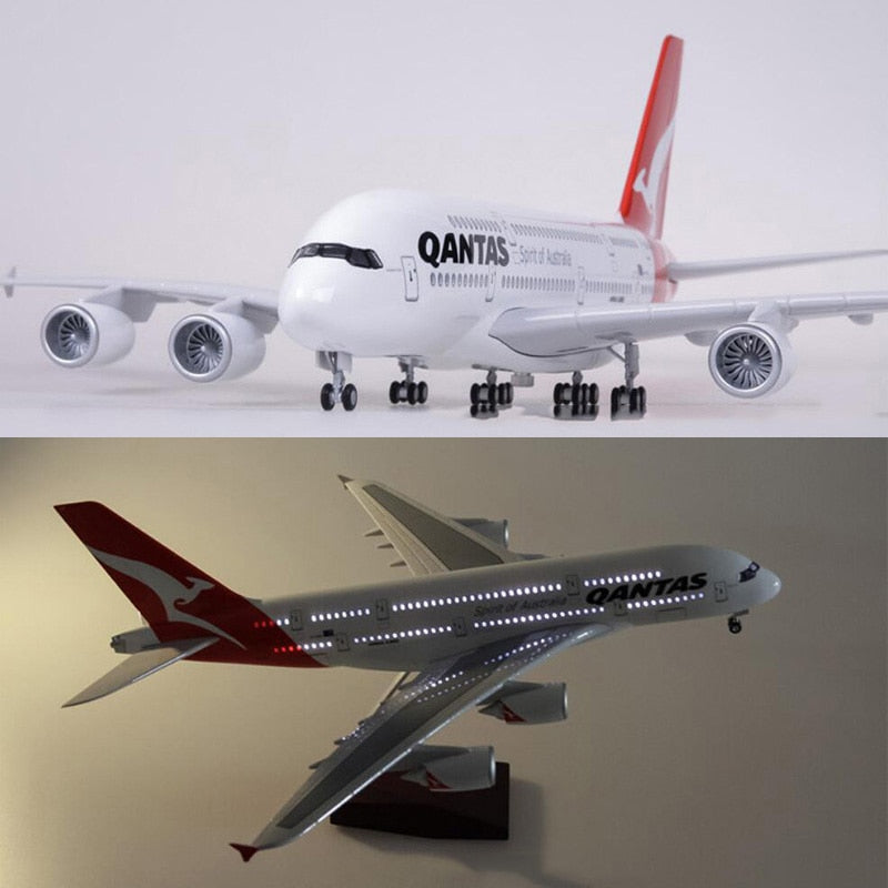 Qantas Airbus A380 Airplane Model (1/160 Scale)