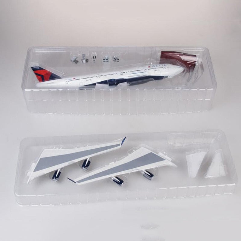 Delta Boeing 747 Airplane Model (1/160 Scale - 47CM)
