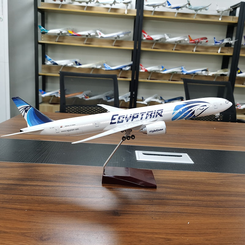 Egypt Air Boeing 777 Airplane Model (1/157 Scale)