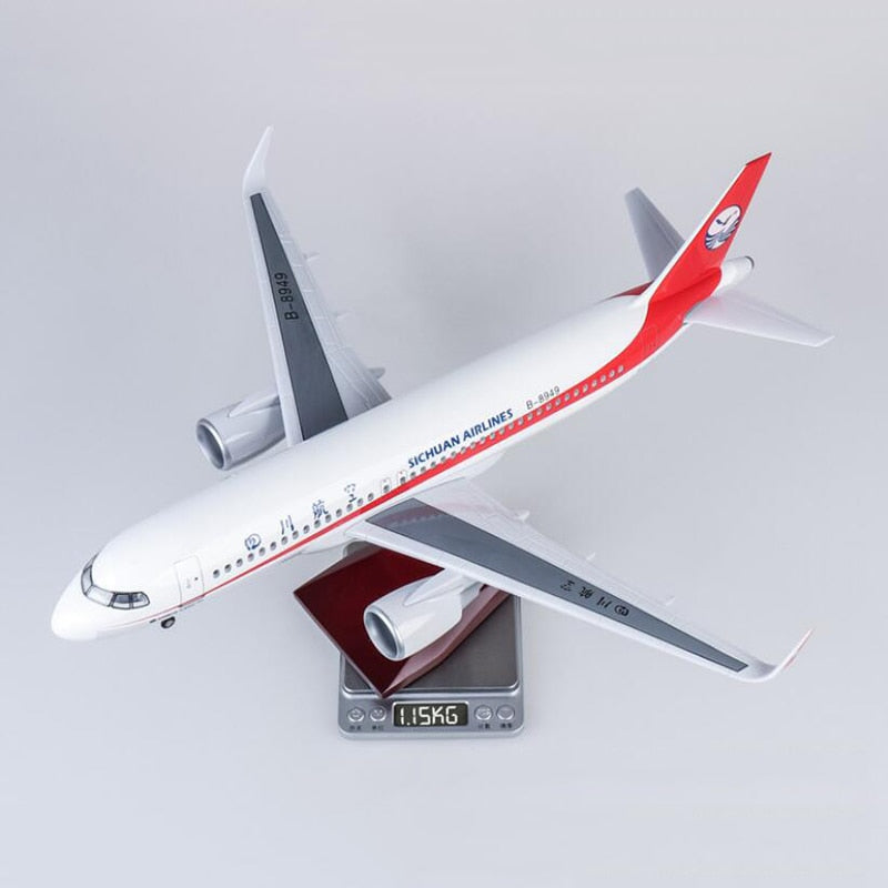 Sichuan Airlines Airbus A320Neo Airplane Model (47CM)
