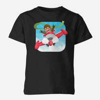 Thumbnail for Happy Pilot Designed Children T-Shirts