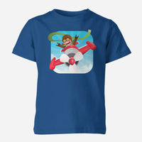 Thumbnail for Happy Pilot Designed Children T-Shirts