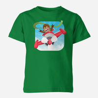 Thumbnail for Happy Pilot Designed Children T-Shirts