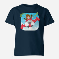 Thumbnail for Happy Pilot Designed Children T-Shirts