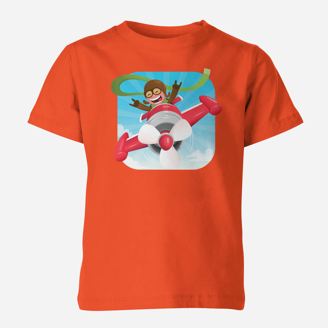 Happy Pilot Designed Children T-Shirts