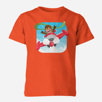 Thumbnail for Happy Pilot Designed Children T-Shirts
