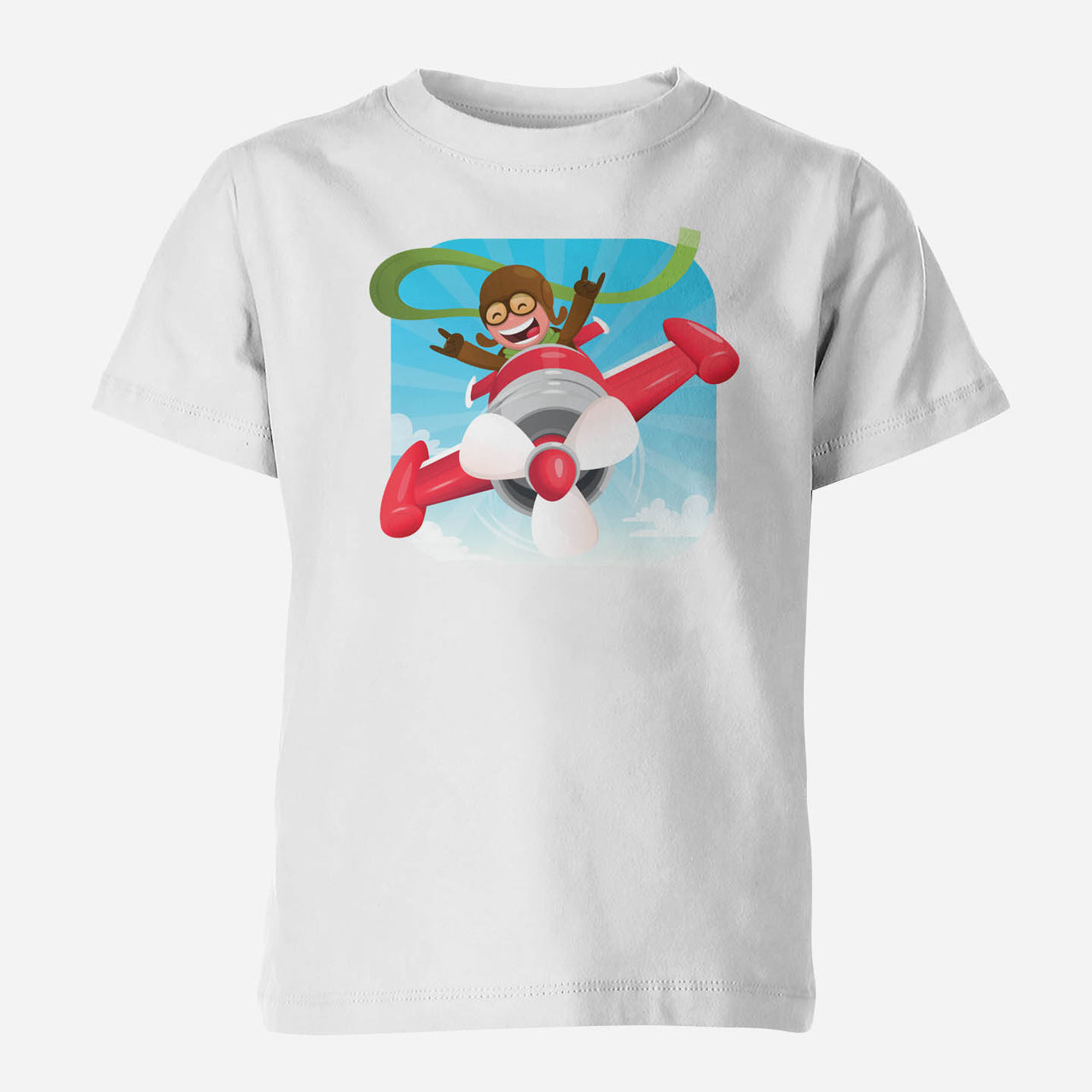 Happy Pilot Designed Children T-Shirts