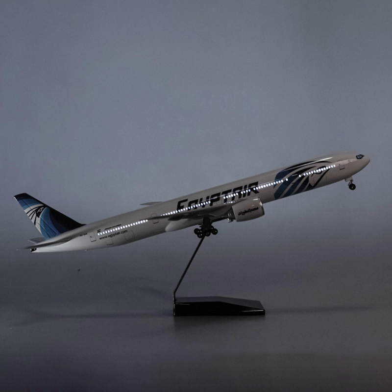 Egypt Air Boeing 777 Airplane Model (1/157 Scale)