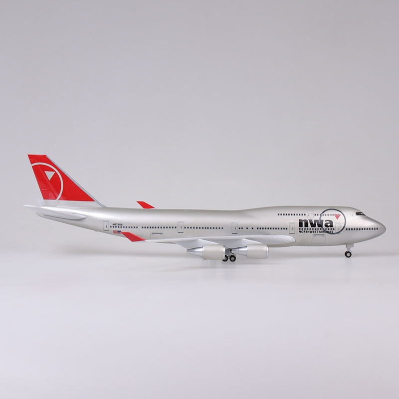 NWA Northwest Boeing 747 Airplane Model (47CM)