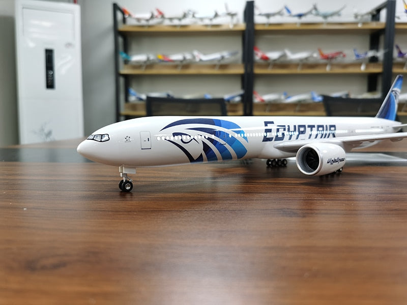 Egypt Air Boeing 777 Airplane Model (1/157 Scale)