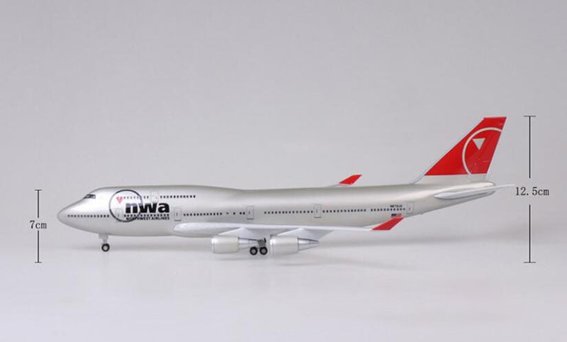 NWA Northwest Boeing 747 Airplane Model (47CM)