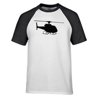 Thumbnail for Helicopter Silhouette Designed Raglan T-Shirts
