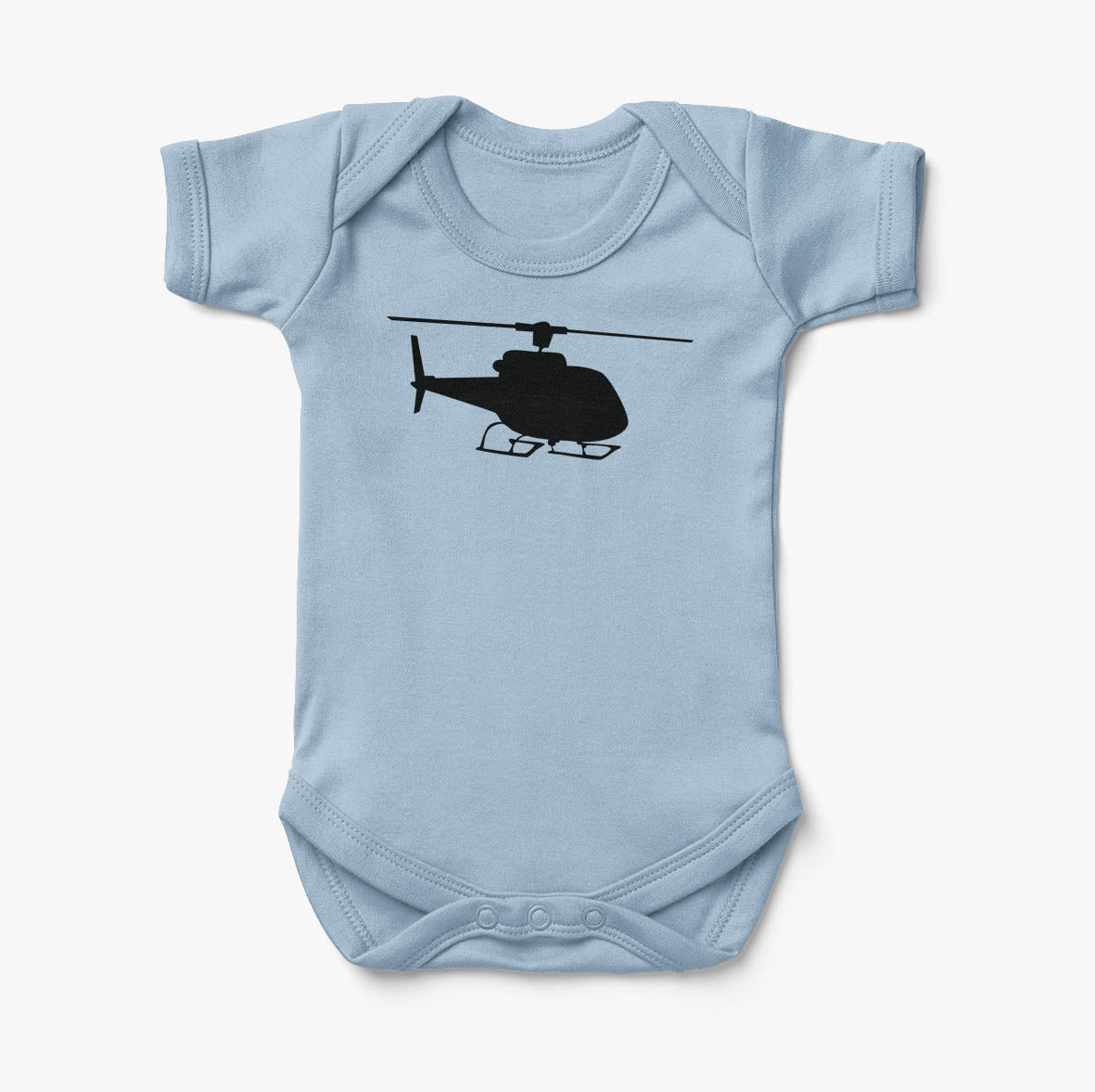 Helicopter Silhouette Designed Baby Bodysuits