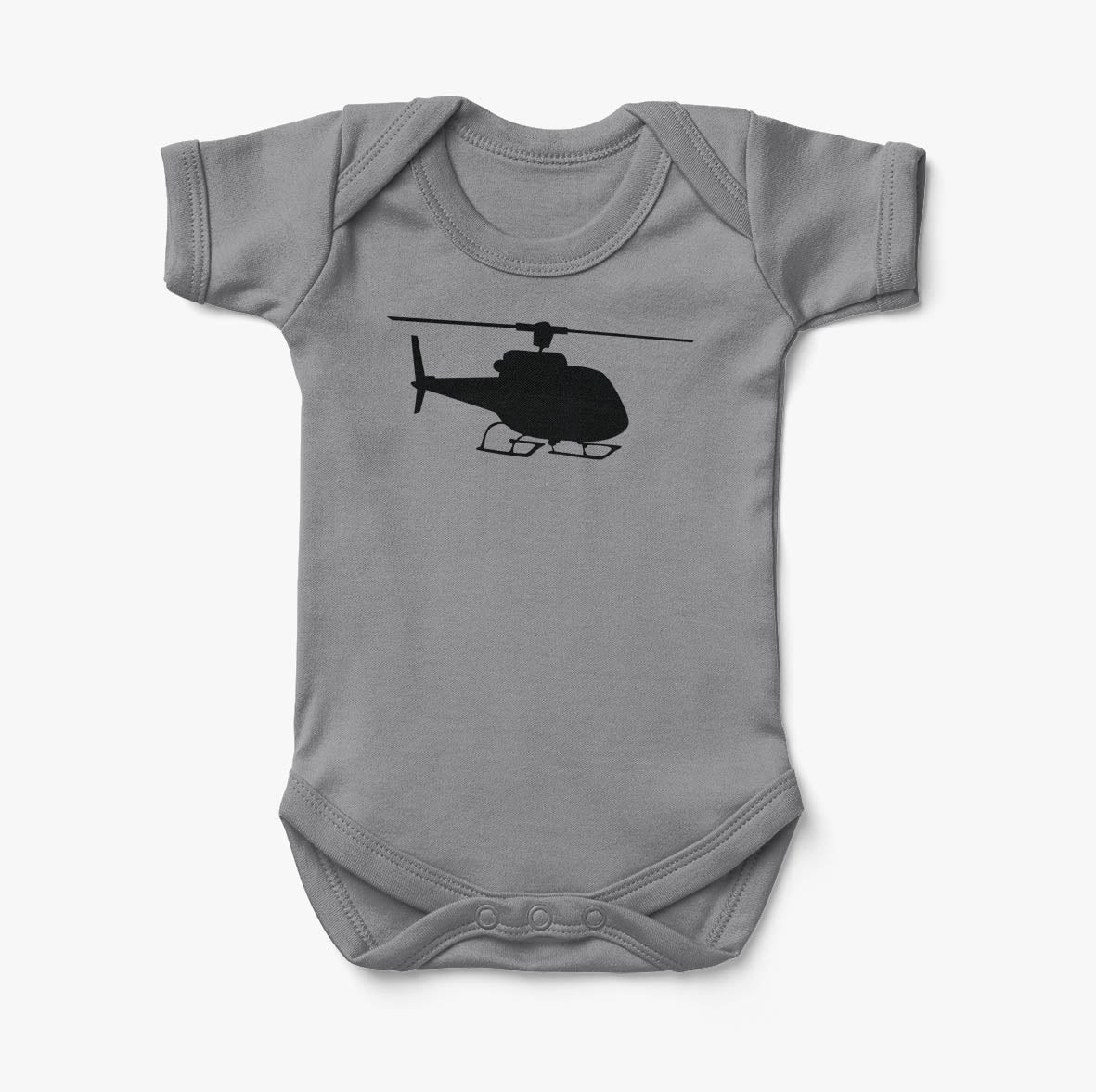 Helicopter Silhouette Designed Baby Bodysuits