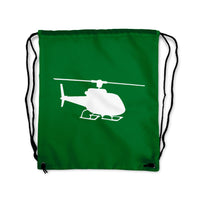 Thumbnail for Helicopter Designed Drawstring Bags