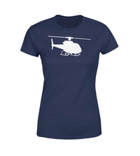 Thumbnail for Helicopter Silhouette Designed Women T-Shirts