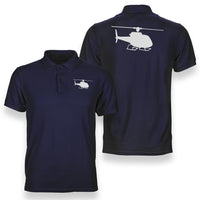 Thumbnail for Helicopter Silhouette Designed Double Side Polo T-Shirts
