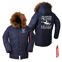 Thumbnail for Helicopter Pilots Get It Up Faster Designed Parka Bomber Jackets