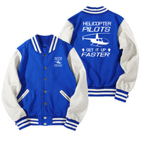 Thumbnail for Helicopter Pilots Get It Up Faster Designed Baseball Style Jackets