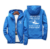 Thumbnail for Helicopter Pilots Get It Up Faster Designed Windbreaker Jackets