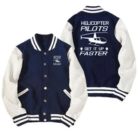 Thumbnail for Helicopter Pilots Get It Up Faster Designed Baseball Style Jackets