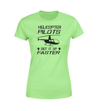 Thumbnail for Helicopter Pilots Get It Up Faster Designed Women T-Shirts