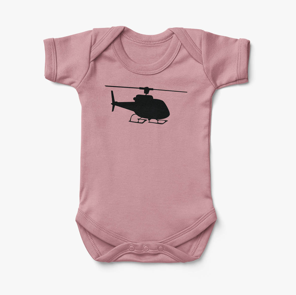 Helicopter Silhouette Designed Baby Bodysuits