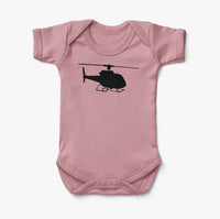 Thumbnail for Helicopter Silhouette Designed Baby Bodysuits