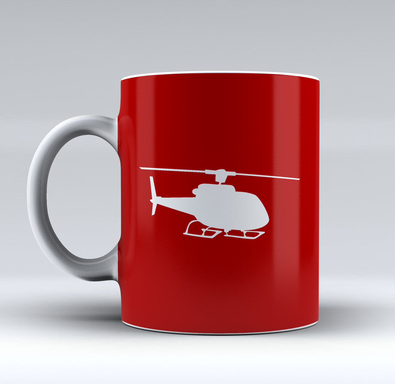 Helicopter Silhouette Designed Mugs