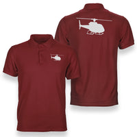 Thumbnail for Helicopter Silhouette Designed Double Side Polo T-Shirts