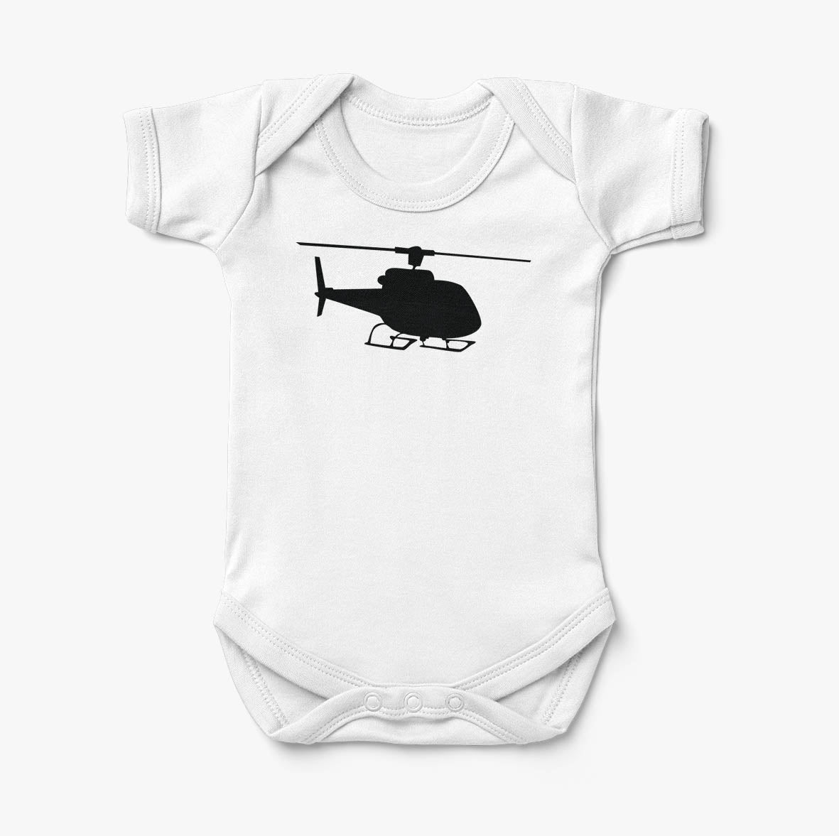 Helicopter Silhouette Designed Baby Bodysuits