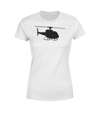 Thumbnail for Helicopter Silhouette Designed Women T-Shirts