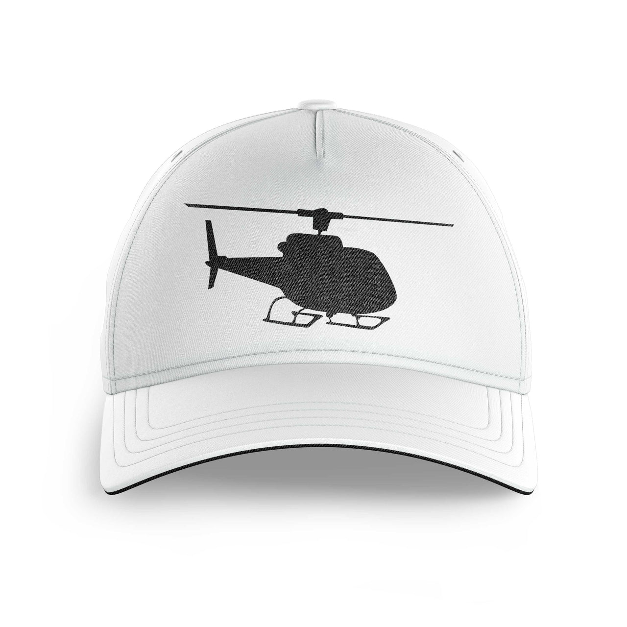 Helicopter Silhouette Printed Hats