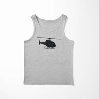Thumbnail for Helicopter Silhouette Designed Tank Tops