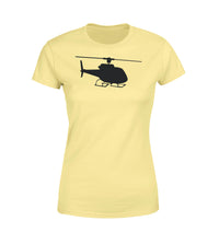 Thumbnail for Helicopter Silhouette Designed Women T-Shirts