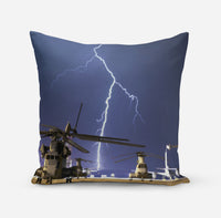 Thumbnail for Helicopter & Lighting Strike Designed Pillows