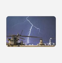 Thumbnail for Helicopter & Lighting Strike Designed Bath Mats