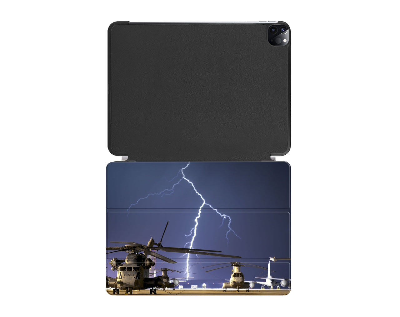 Helicopter & Lighting Strike Designed iPad Cases