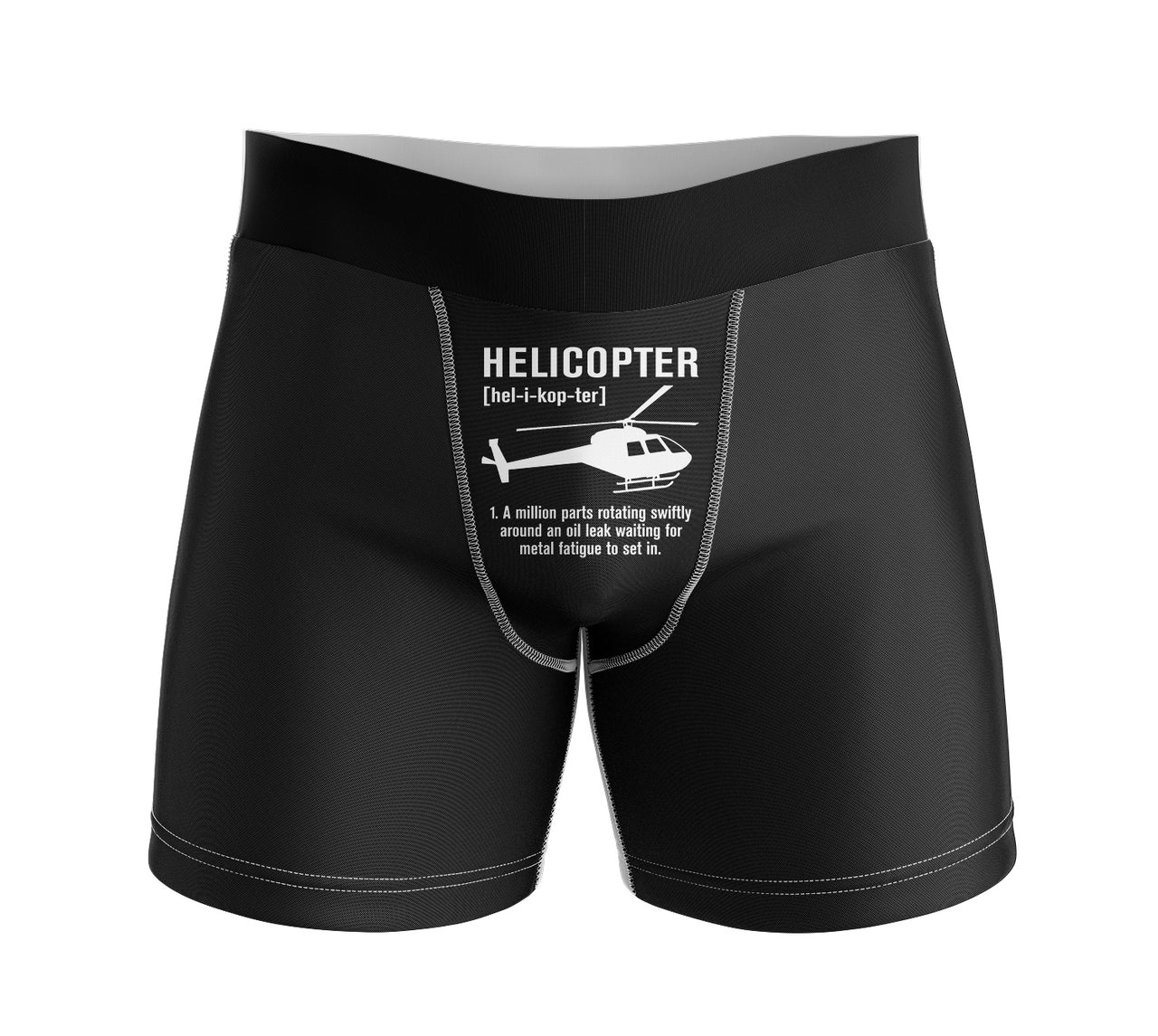 Helicopter [Noun] Designed Men Boxers