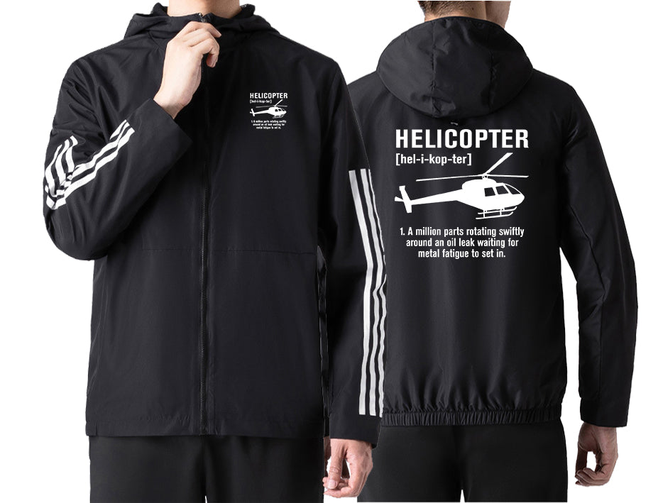 Helicopter [Noun] Designed Sport Style Jackets