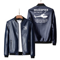Thumbnail for Helicopter [Noun] Designed PU Leather Jackets