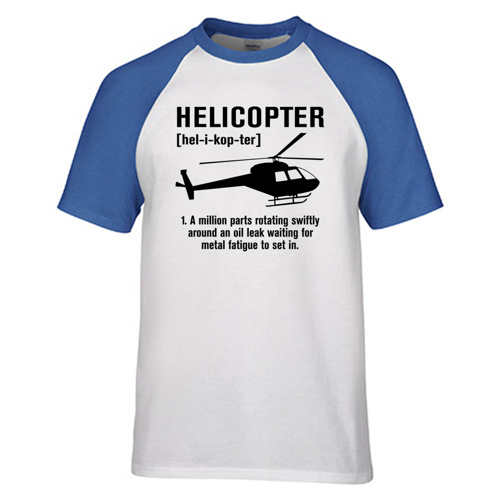 Helicopter [Noun] Designed Raglan T-Shirts