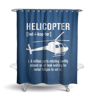 Thumbnail for Helicopter [Noun] Designed Shower Curtains